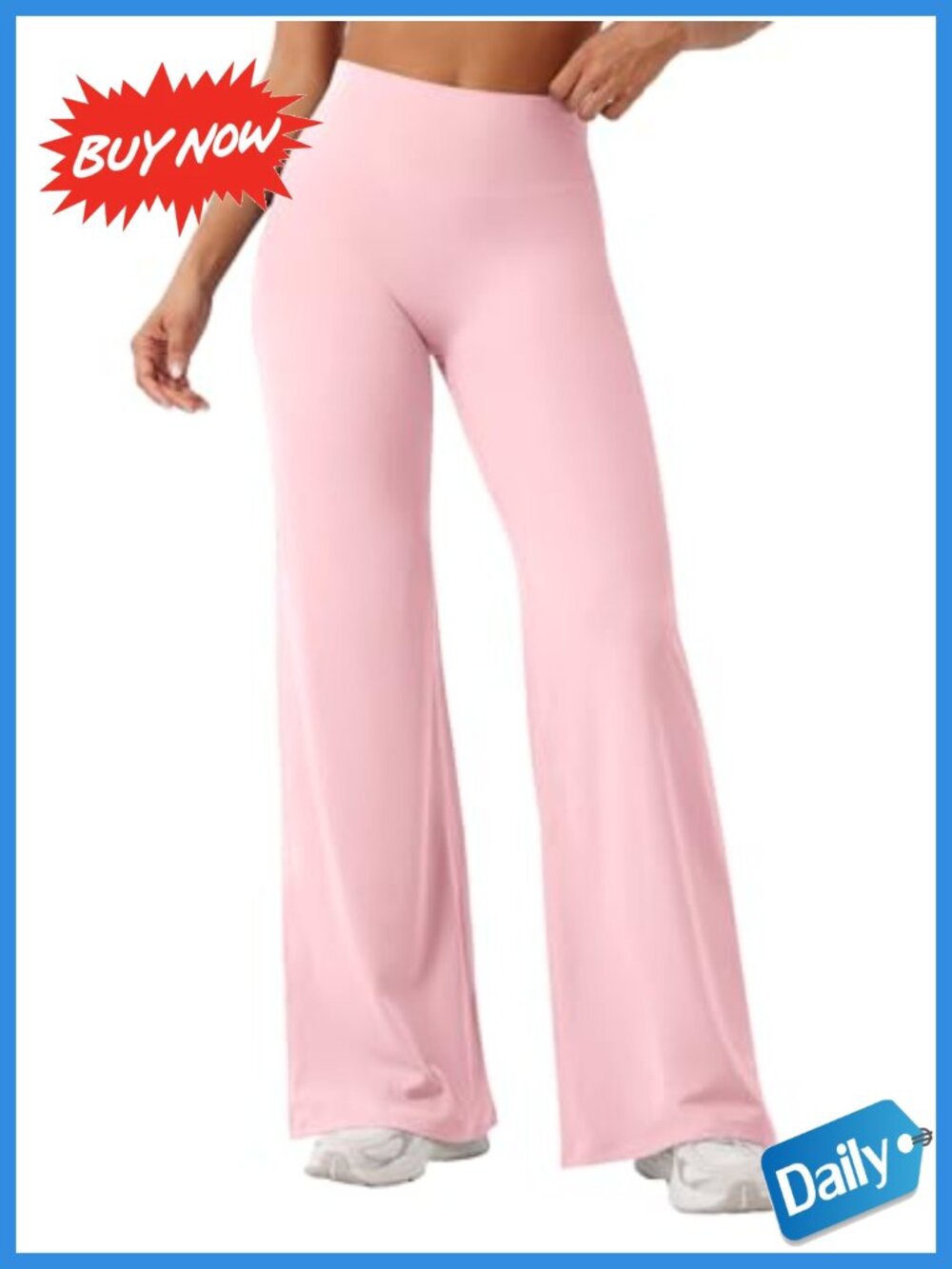 Womens Workout Leggings High Waist Straight Leg Yoga Pants Gym